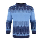 Men's Crewneck Pullover Sweater Unisex Fair Isle Long Sleeve Knitted Sweater - Image 6