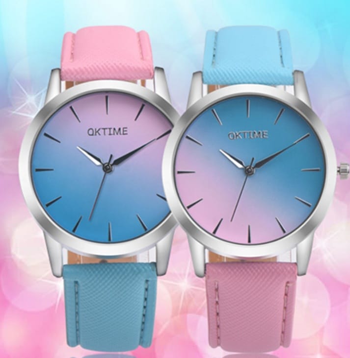 1330856570985jpg Fashion Casual Retro Rainbow Design Watch Women Analog Quartz Wristwatches Clock Elegant Lady Wristwatch Woman Time - Image 1