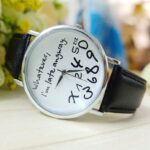 Fashion Casual Geneva Women's Belt Watch Irregular Digital Men's Watch Leather Belt Watch - Image 4