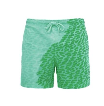horts Summer Men Swimming Trunks Magical Change Color Beach SSwimwear Swimsuit Quick Dry bathing shorts Beach Pant - Green1, XXL