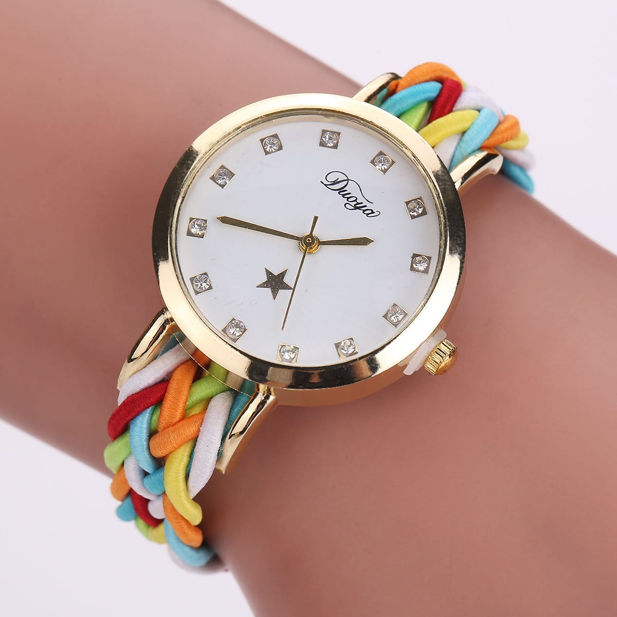 259544376971jpg New multicolor woven ladies watch - Image 1