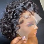 Brazilian Pixie Cut Wig Human Hair 13X1 Short Curly Lace Front Wigs Human Hair Short Curly Wigs For Black Women Human Hair - Image 2