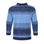 Men's Crewneck Pullover Sweater Unisex Fair Isle Long Sleeve Knitted Sweater - Image 4