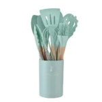 12PCS Food Grade Silicone Kitchen Cookware Utensils Turner Spatula Measuring Spoon Practical Cooking Tool Kitchenware Set - Image 10