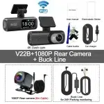 UHD 4K Dash Cam Dual Lens Driving Recorder Car DVR 1080P Rear Lens Camera Built-In WiFi GPS 24-Hour Parking Monitoring Black Box - Image 8