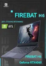 FIREBAT H6 16 Inch AMD R7-7735HS RTX 4060 DDR5 32G RAM M.2 1TB SSD 240Hz 2.5K Wifi6 BT5.1 Gaming Gamer Notebook Laptop Computer - Image 10
