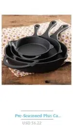 Rametto Professional Grade 8-Piece Cookware Set Anodized Aluminum Enamel Cast Iron Stainless Steel Oven Safe Dishwasher Safe - Image 15