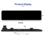 YANACE 4K Car DVR 12 Inch Touch IPS Sony 415 Park RearView Mirror Support Black Box Rear View Camera Dashcam Car Video Recorder - Image 28