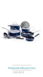 Rametto Professional Grade 8-Piece Cookware Set Anodized Aluminum Enamel Cast Iron Stainless Steel Oven Safe Dishwasher Safe - Image 10