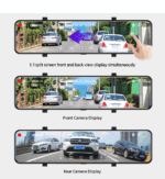 YANACE 4K Car DVR 12 Inch Touch IPS Sony 415 Park RearView Mirror Support Black Box Rear View Camera Dashcam Car Video Recorder - Image 18