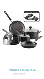 Rametto Professional Grade 8-Piece Cookware Set Anodized Aluminum Enamel Cast Iron Stainless Steel Oven Safe Dishwasher Safe - Image 4