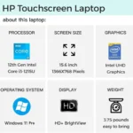 HP 2024 Newest Business Laptop,15.6" Touchscreen Laptop,Intel Core i3-1215U,Up to 64GB RAM,2TB SSD,Intel UHD Graphics,Win 11 Pro - Image 3