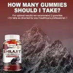 Shilajit Gummies - Energy Boost, Help with Muscle Recovery, Reduce Fatigue, Improves Memory and Concentration - 60 Gummies - Image 5