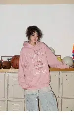 American Style Retro Alphabet Padded Fleece Sweater Women's Hooded Autumn and Winter 2023 New Winter Oversize Coat Fashion - Image 25