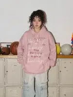 American Style Retro Alphabet Padded Fleece Sweater Women's Hooded Autumn and Winter 2023 New Winter Oversize Coat Fashion - Image 2