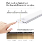 Motion Sensor Night Light USB Rechargeable Wireless Lamp Under Cabinet Led Lights for Kitchen Cabinet Bedroom Wardrobe Lighting - Image 5