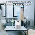 10000mAh Home Air Purifier HEPA Filter PM 2.5 H13 HEPA Remove Rechargeable Kitchen Bedroom Smoke Odor Air Cleaner Aroma Diffuser - Image 3