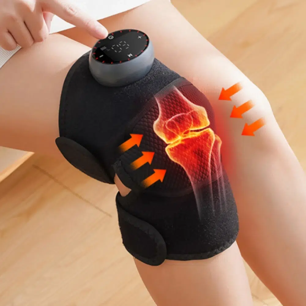 S2bbe70eac3d04fc0ac8d102895f149afwwebp Heated Vibrating Knee Pads for Joint Far-infrared Knee,Shoulder & Elbow Pad 3 in 1 Brace Hot Compress USB Charging Warmer Strap - Image 1