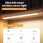 Motion Sensor Night Light USB Rechargeable Wireless Lamp Under Cabinet Led Lights for Kitchen Cabinet Bedroom Wardrobe Lighting - Image 18