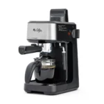 Stainless Steel 4-Shot Steam Espresso Machine Cappuccino Maker Latte Glass Carafe Frother Cuban Coffee Barista Home Brew Brewer Scoop - Image 14