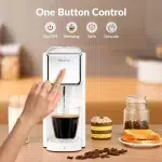 Coffee Maker Mini Single Serve Coffee Machine Compatible with K Cup Capsule, Ground Coffee, Loose Tea, Small Coffee Pot For Home - Image 5