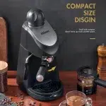 Yabano Espresso Machine, 3.5Bar Espresso Coffee Maker, Espresso and Cappuccino Machine with Milk Frother, Espresso Maker with St - Image 2