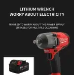 Milwaukee Mid-Torque Impact Professional Wrench 18V Lithium Battery Electric Cordless High Speed Car Truck Repair Power Tools - Image 15