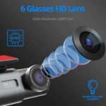Dash Cam Dual Lens 4K UHD Recording Car Camera DVR Night Vision Video Recorder Built-In Wi-Fi Support GPS 24H Parking - Image 12