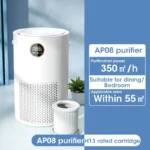 10000mAh Home Air Purifier HEPA Filter PM 2.5 H13 HEPA Remove Rechargeable Kitchen Bedroom Smoke Odor Air Cleaner Aroma Diffuser - Image 7