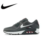 Nike black and gray color scheme AIR MAX 90 men's low-top sneakers non-slip wear casual running shoes - Image 45