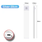 Motion Sensor Night Light USB Rechargeable Wireless Lamp Under Cabinet Led Lights for Kitchen Cabinet Bedroom Wardrobe Lighting - Image 13