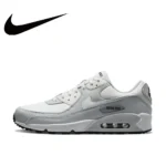 Nike black and gray color scheme AIR MAX 90 men's low-top sneakers non-slip wear casual running shoes - Image 35