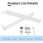 Motion Sensor Night Light USB Rechargeable Wireless Lamp Under Cabinet Led Lights for Kitchen Cabinet Bedroom Wardrobe Lighting - Image 26