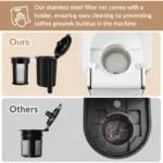 Coffee Maker Mini Single Serve Coffee Machine Compatible with K Cup Capsule, Ground Coffee, Loose Tea, Small Coffee Pot For Home - Image 4