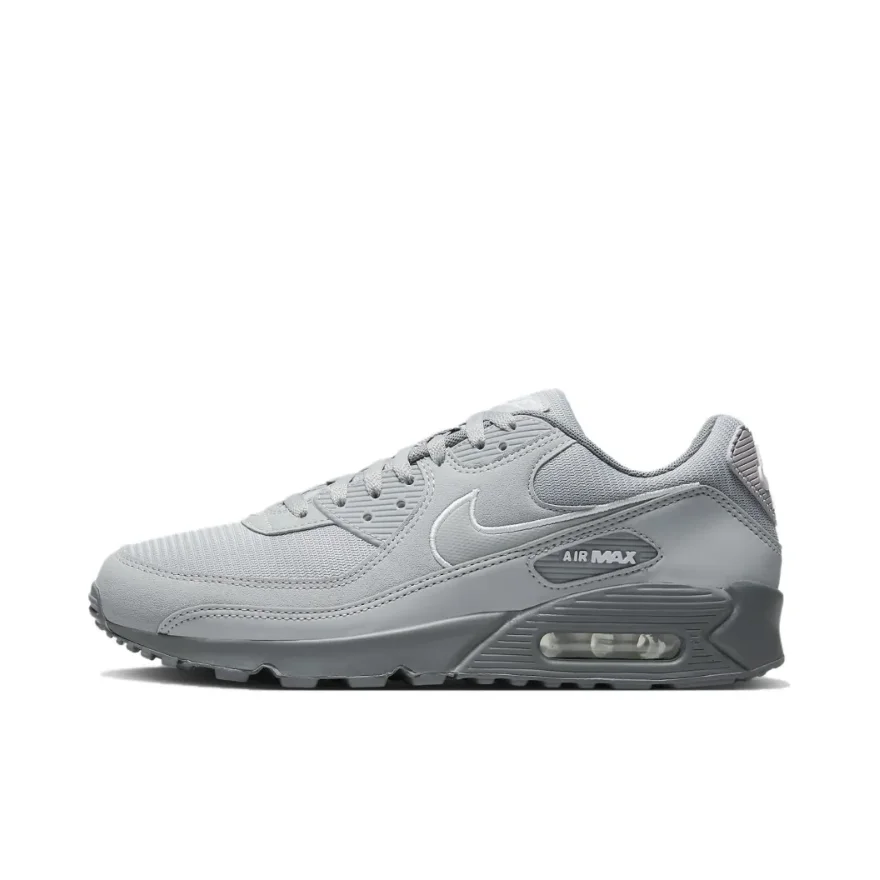 Sfc7203847a32425d819f5cdc58a2d7d6W-1.webp Nike black and gray color scheme AIR MAX 90 men's low-top sneakers non-slip wear casual running shoes - Image 1