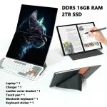 14+14 Inch Dual Screen 2.5K Touchscreen Laptop – Intel N100, 16GB DDR5, Windows 11, Yoga 2-in-1 Notebook - Image 6