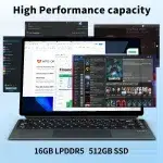 14+14 Inch Dual Screen 2.5K Touchscreen Laptop – Intel N100, 16GB DDR5, Windows 11, Yoga 2-in-1 Notebook - Image 16