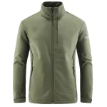 Mens Autumn Winter Tactical Soft Shell Jackets Outdoor Fleece Lined Full Zip Multi-pocket Windproof Warm Hiking Ski Safari Coats - Image 17