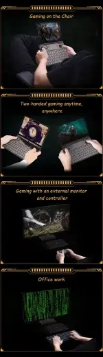 GPD WIN Max 2 10.1-inch Pocket Gaming PC Laptop 2024 AMD Ryzen 7 8840U 32GB/64GB RAM,2TB SSD Windows 11 System DDR5 PC Laptop - Image 10