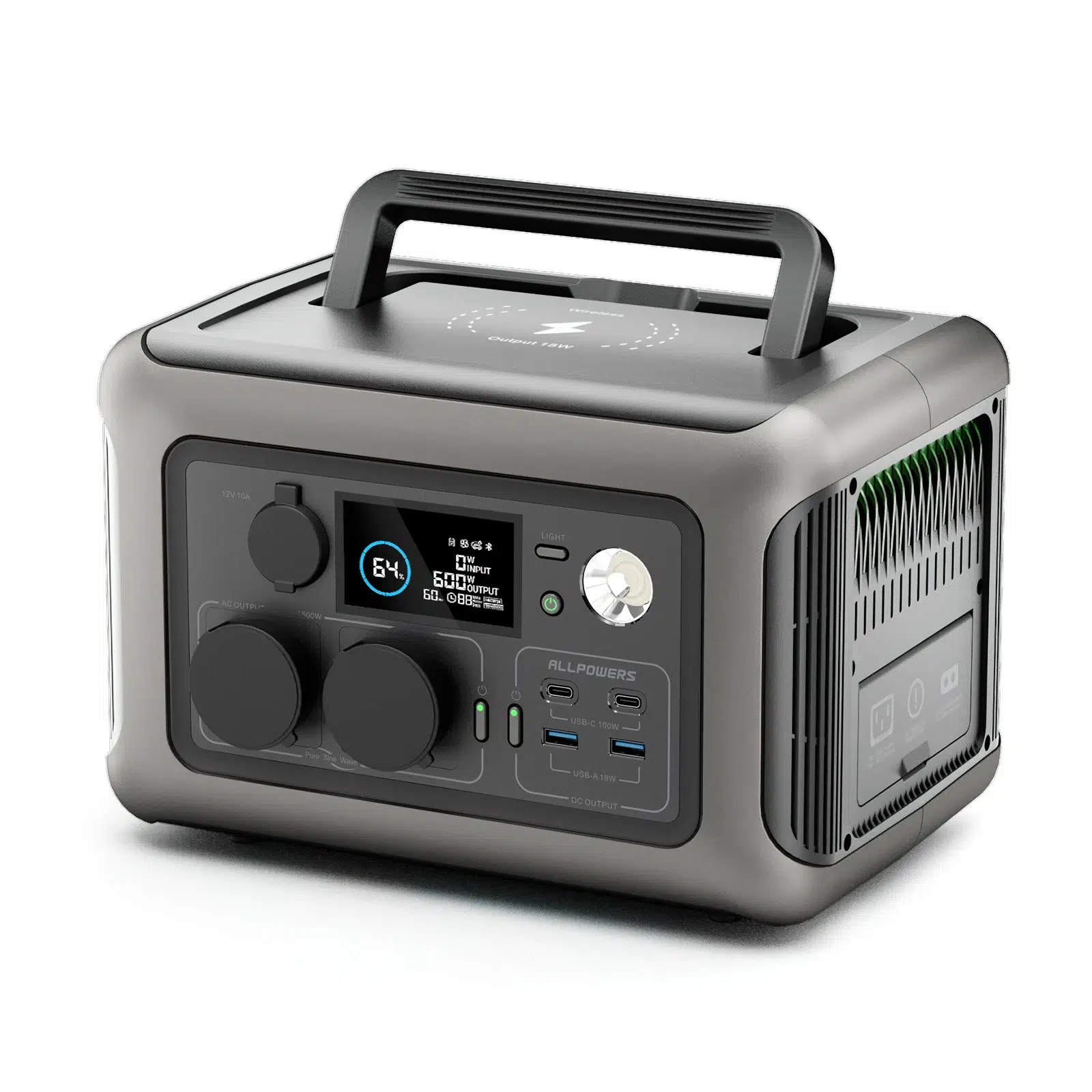 Sc4dd3163385b4fd3a046304d4e2cacc70.webp ALLPOWERS Portable Power Station R600, 299Wh LiFeP04 Battery with 2x 600W (1200W Surge) AC Outlets for Outdoor Camping RV Home - Image 1