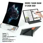 14+14 Inch Dual Screen 2.5K Touchscreen Laptop – Intel N100, 16GB DDR5, Windows 11, Yoga 2-in-1 Notebook - Image 7