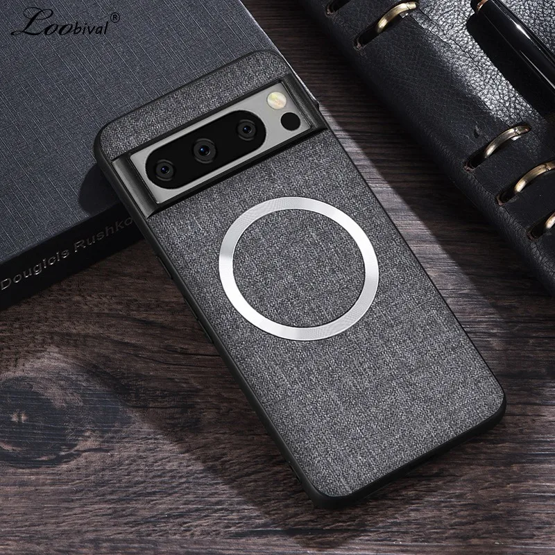 Sd8328a8e86594f53828e759c61e9832eP.webp for Magsafe Fabric Cloth Case for Google Pixel 9 8 7 6 10 Pro XL 7A 8A 6A Magnetic Wireless Charging Slim Cover for Pixel 9Pro - Image 1